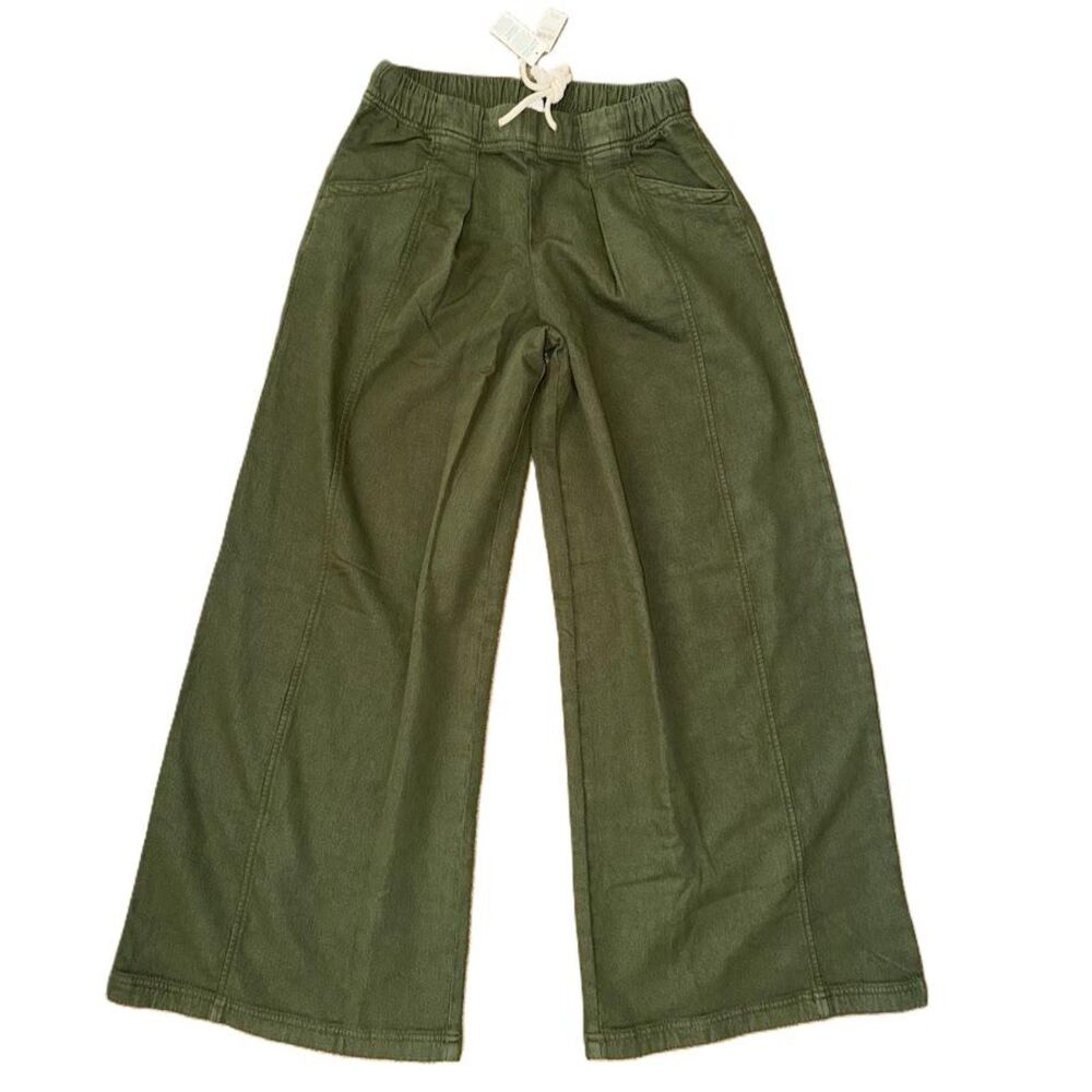 NEW AERIE AE American Eagle Daydream L Jeans Denim Stretch Trouser pants Olive - Picture 4 of 7